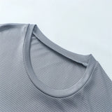 Camiseta Masculina Dry Fit de Secagem Rápida para Academia e Corrida